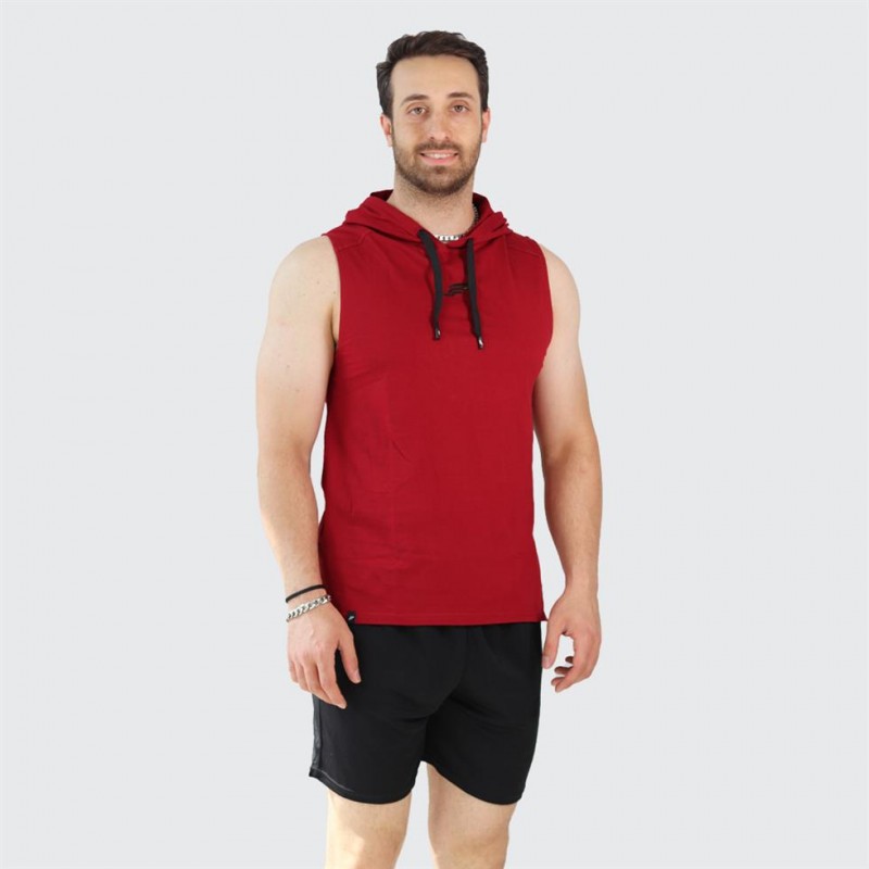 تاپ مردانه کلاهدار چاکدار نخ پنبه psw کد 11038 تکی - تولیدی پوشاک ورزشی پویان اسپرت